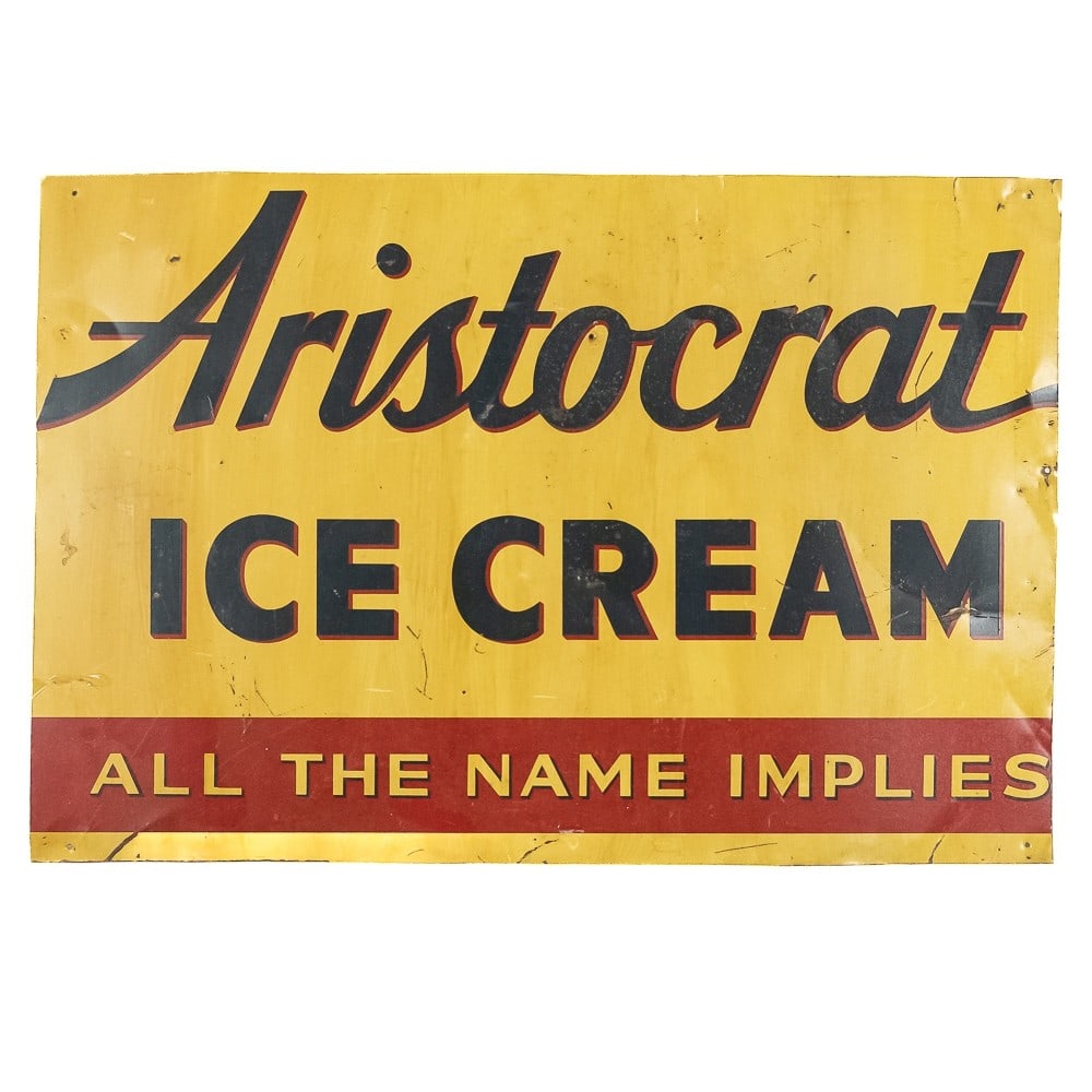 Vintage Aristocrat Ice Cream Advertising Sign (1 of 4)
