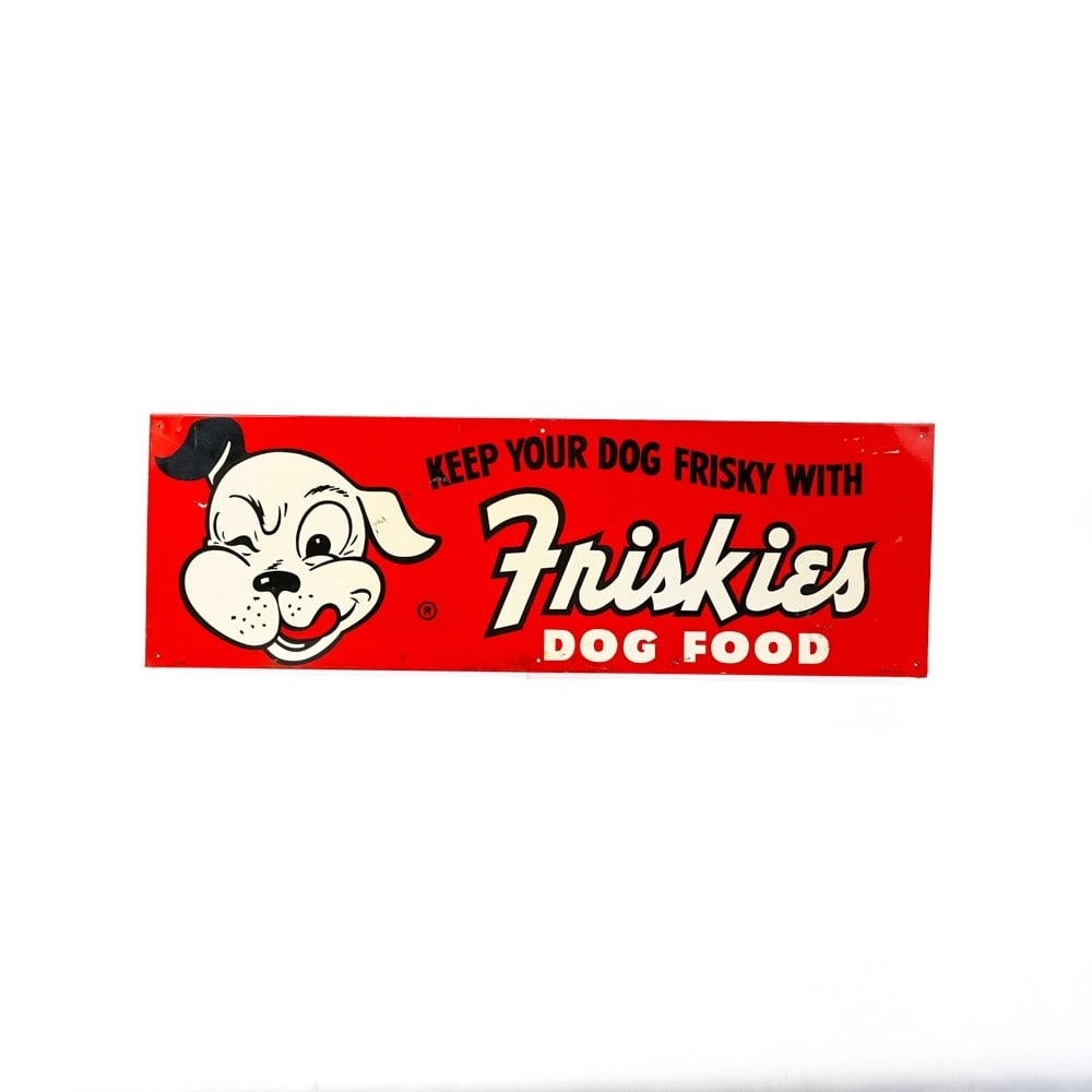 Tin "Friskies Dog Food" Sign (1 of 5)