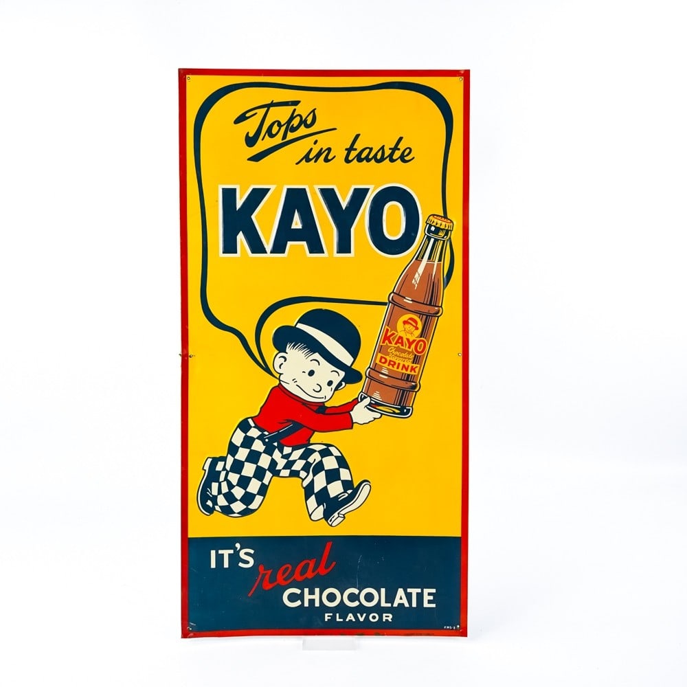 "Kayo" Chocolate Beverage Tin Sign (1 of 5)