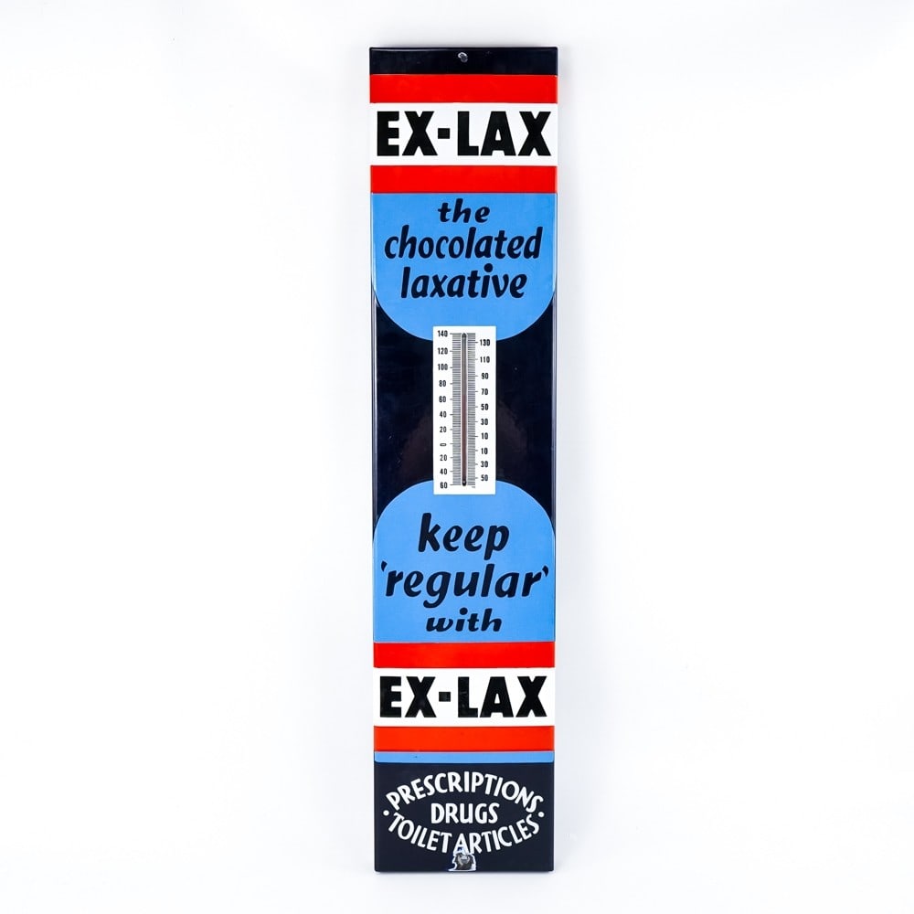 Early Porcelain "Ex-Lax" Thermometer (1 of 6)