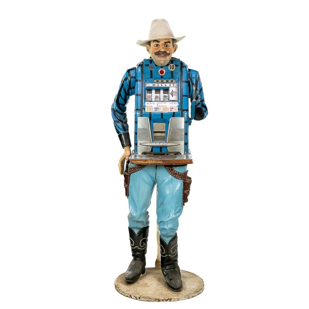 Coin Op "Cowboy" Character 10 Cent Slot Machine (1 of 10)