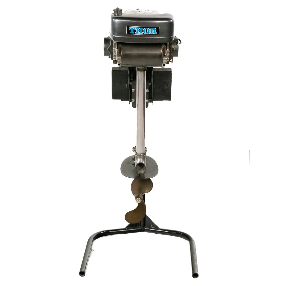 Restored "Thor" Outboard Boat Motor and Stand (1 of 12)