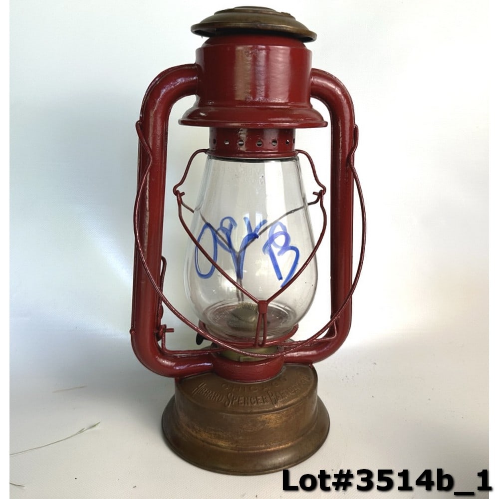 Hubbard Spencer Bartlett OVB No.2 Kerosene Lantern: Very good condition 15" Tall