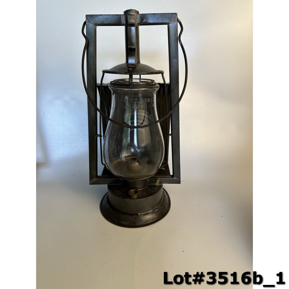Dietz No. 13 Kerosene Side & Dash Lamp: Very good condition - 13.5" T