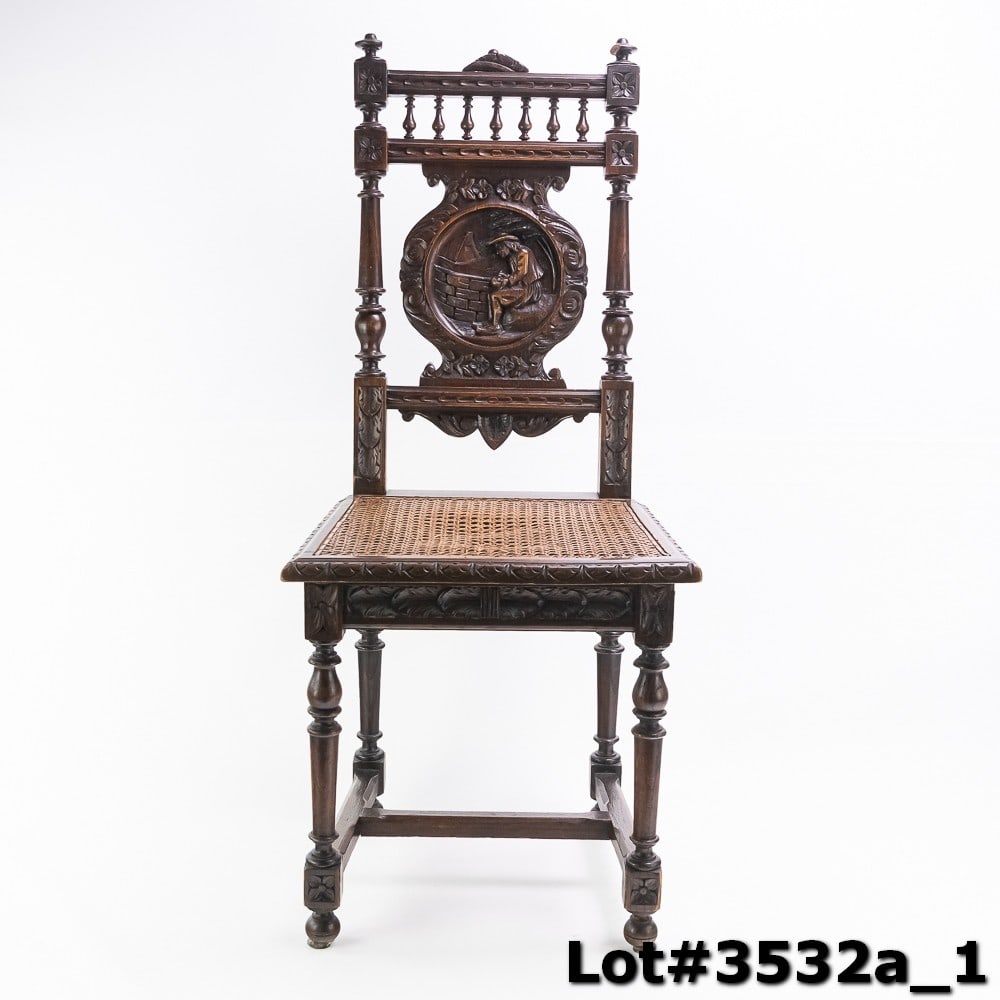 Hand Carved Ornate Parlor Chair (1 of 12)