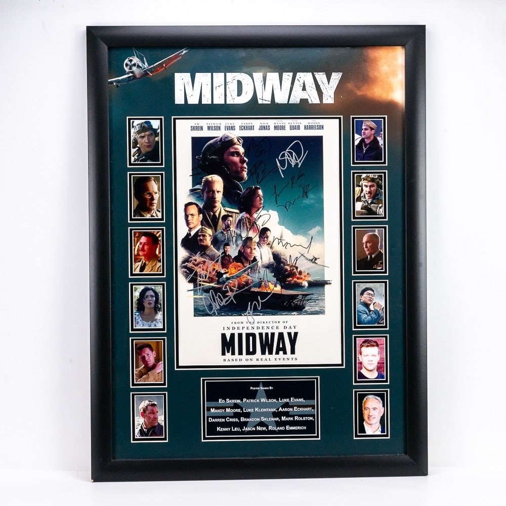 Midway 2019 War Drama Mini Poster With Signatures (1 of 17)