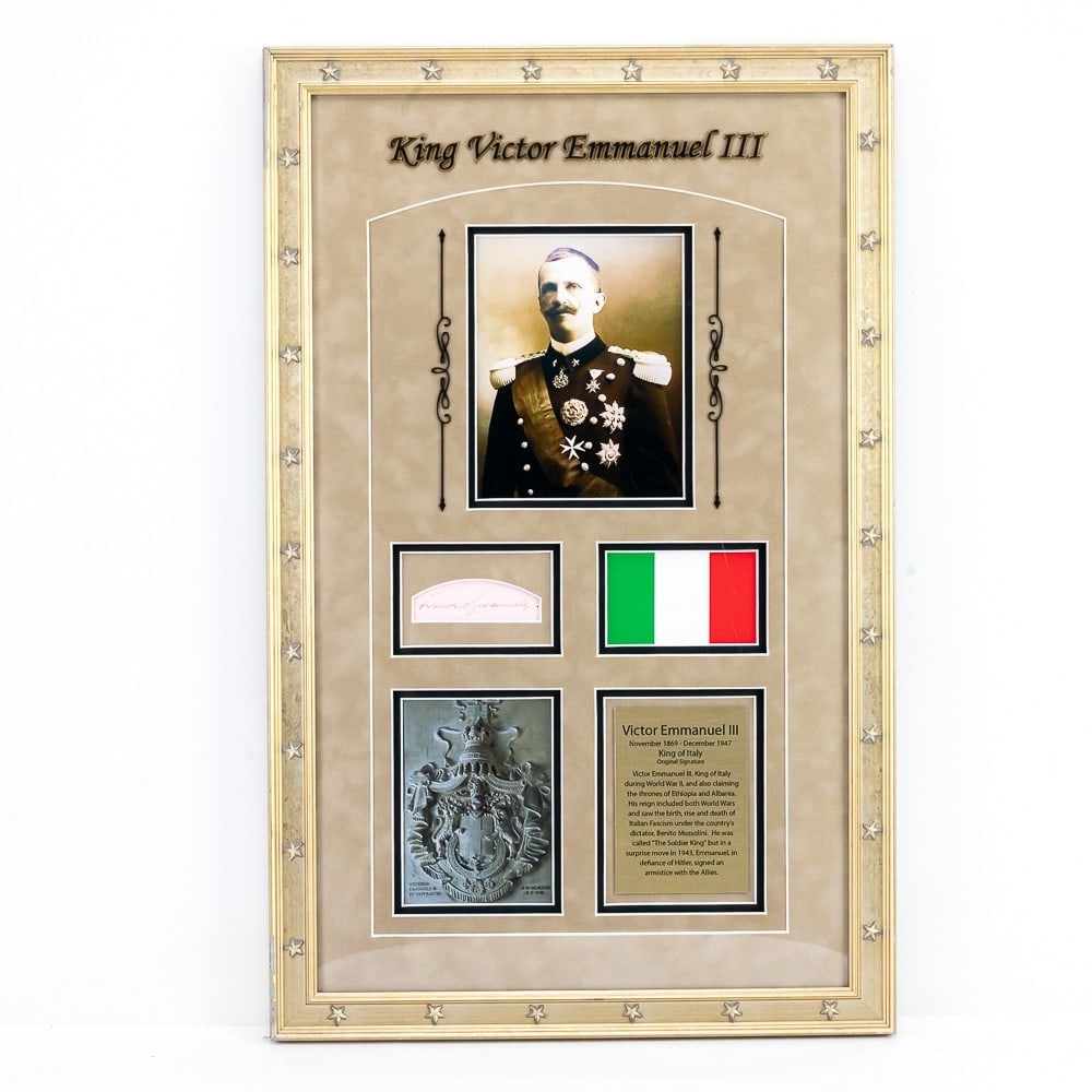 King of Italy Victor Emmanuel III Signature (1 of 7)