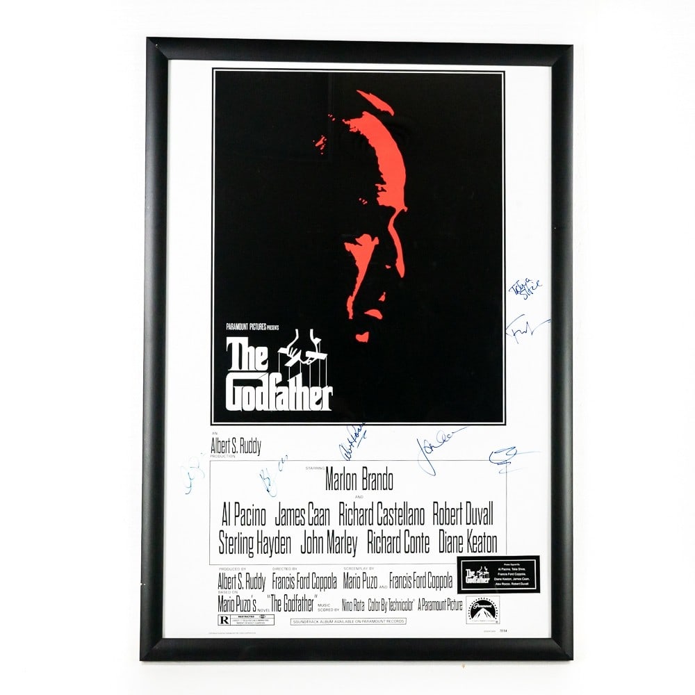"The Godfather" Movie Poster Signed (1 of 12)