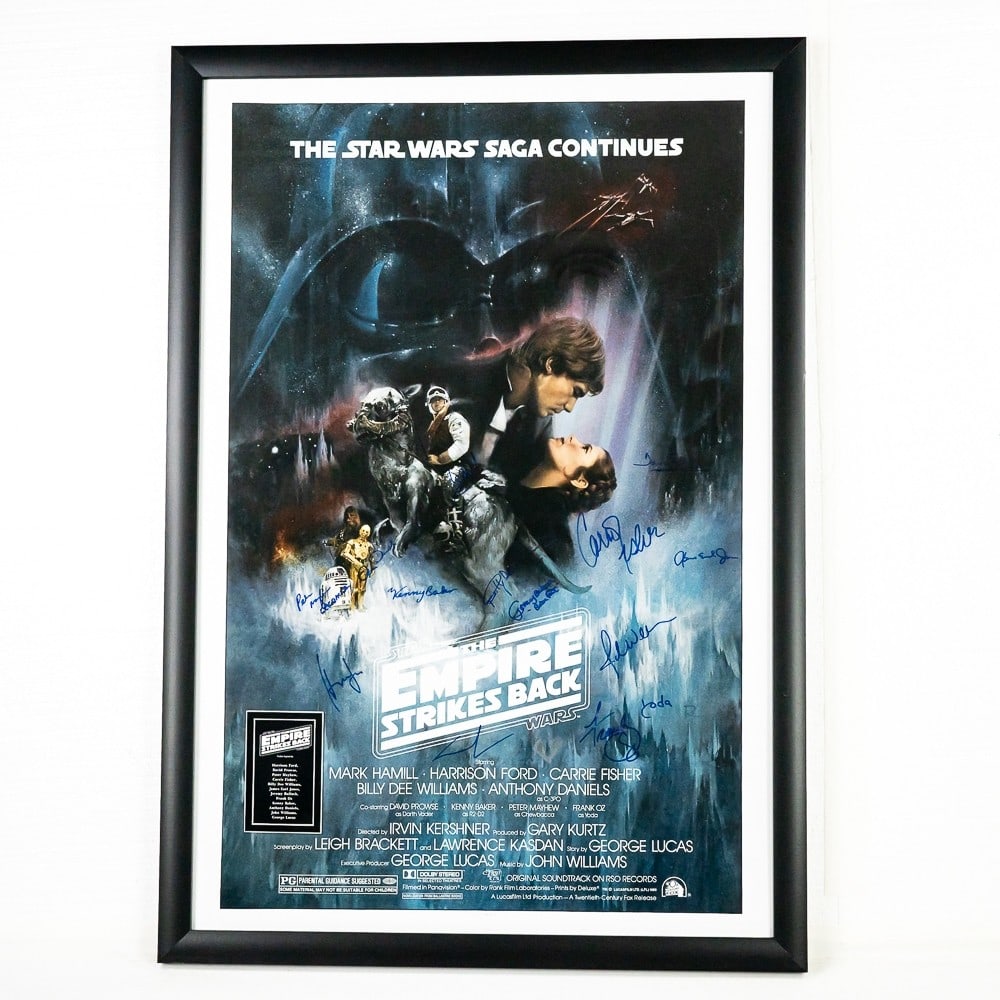Star Wars "The Empire Strikes Back" Poster Signed (1 of 13)
