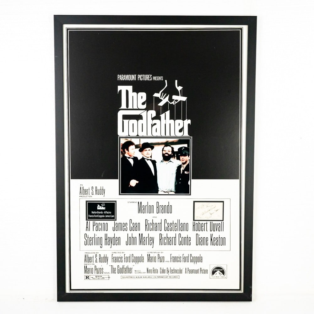 "The Godfather" Movie Poster Signed (1 of 6)