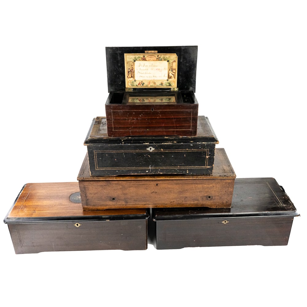 5 Cylinder Music Boxes For Parts or Repair (1 of 19)