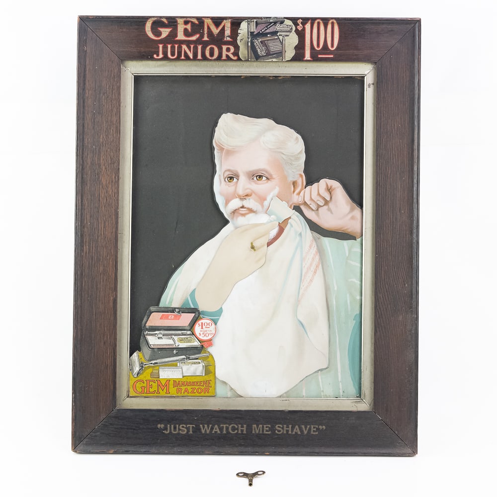 Gem Jr. Razor Framed Advertising Motion Sign (1 of 13)