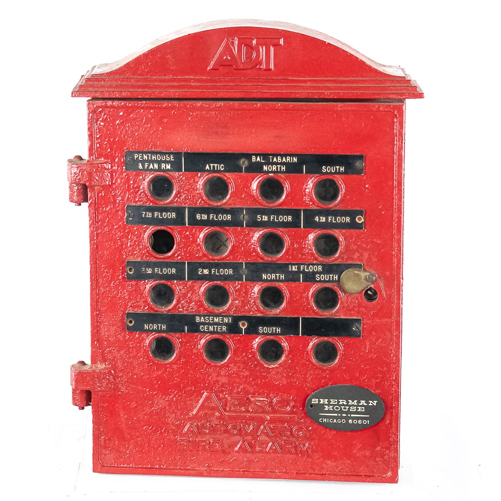 Vintage ADT AERO Automatic Fire Alarm Box (1 of 10)