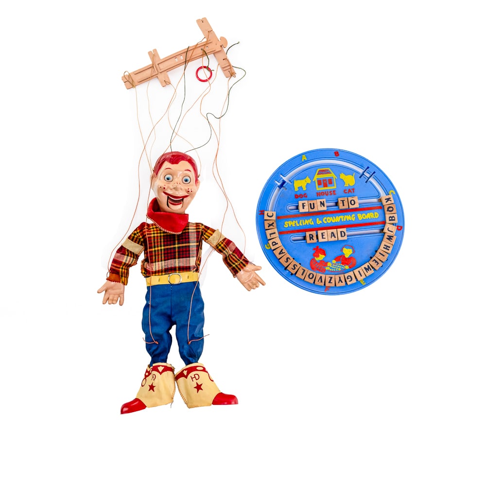 Vintage Howdy Doody Puppet & 50's Counting Board (1 of 8)
