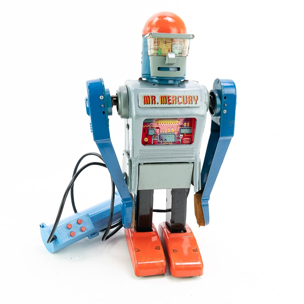 Vintage Marx Mr. Mercury Tin Toy Robot w Control (1 of 13)