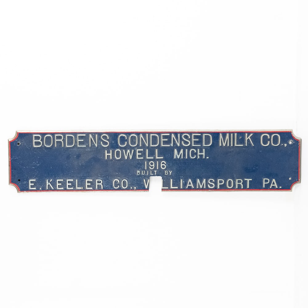 Bordens Condensed Milk Co Howell MI Nameplate (1 of 6)