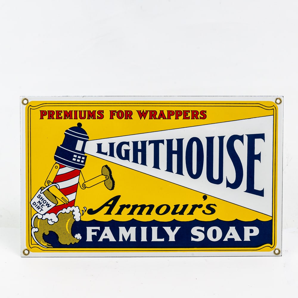 (4) Contemporary Porcelain Soap Advertising Signs (1 of 12)