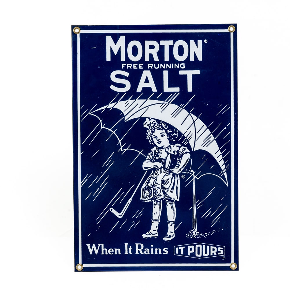 (2) Contemporary Porcelain Advertising Signs (1 of 6)