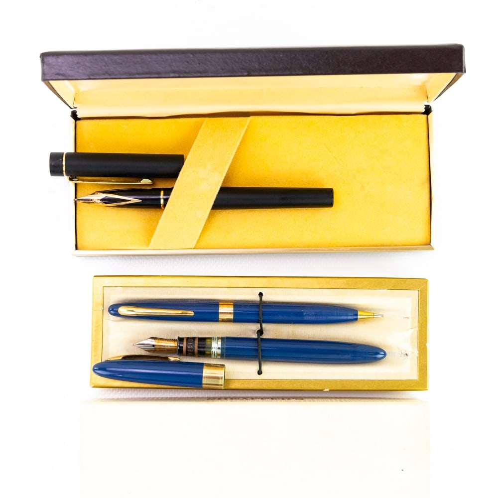 Sheaffer White Dot Pen Set & Connoisseur Targa Pen (1 of 5)