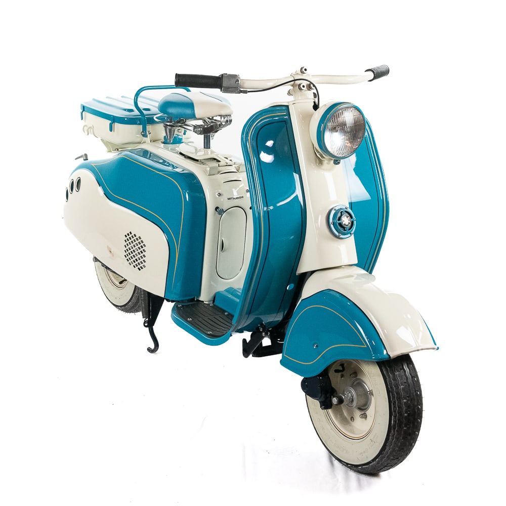 *1959 Riverside Silver Pigeon Scooter Blue & White (1 of 16)