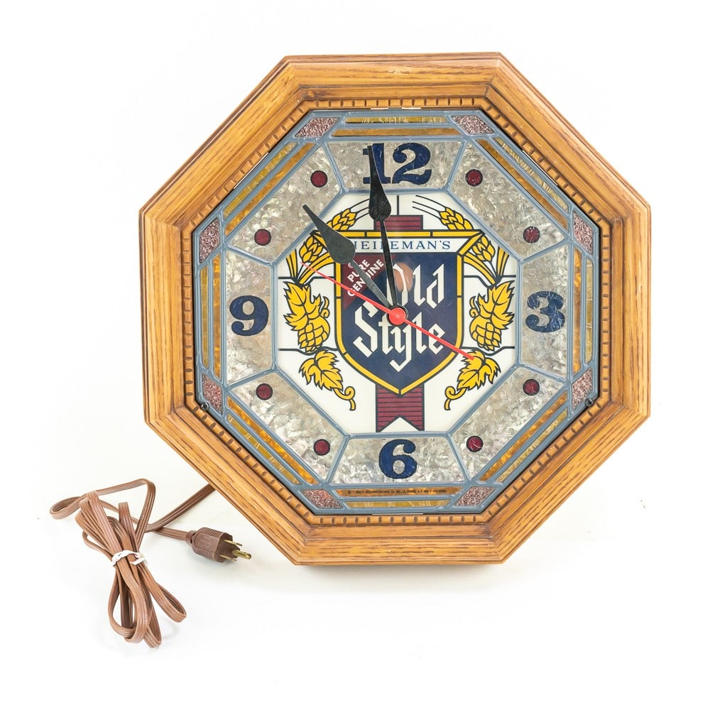 Vintage Heilemans Old Style Beer Advertising Clock (1 of 5)