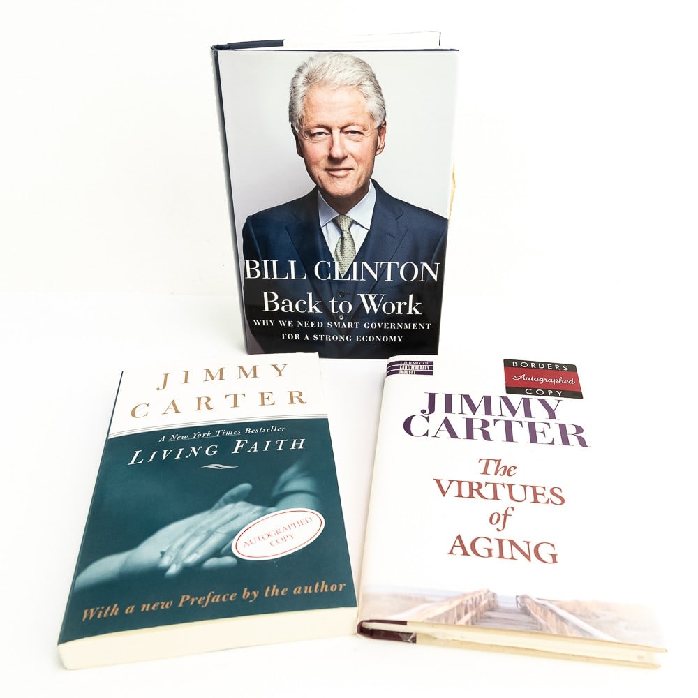 Jimmy Carter & Bill Clinton Autographed Books (1 of 20)