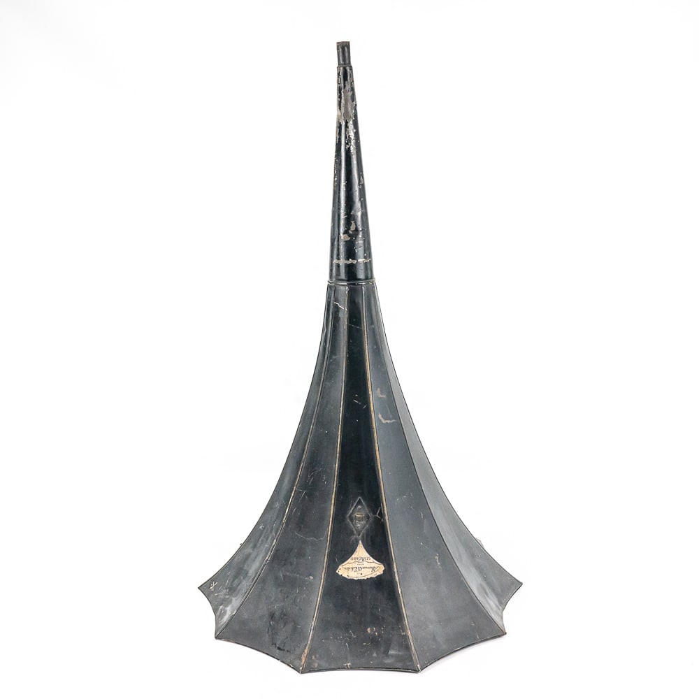 Edison Standard 10 Panel Steel Cyl Phonograph Horn (1 of 7)