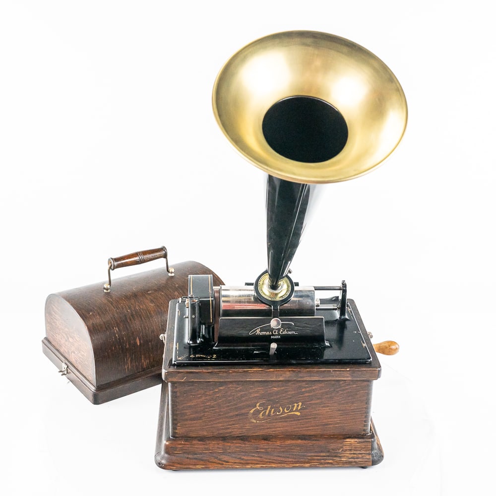 Edison Fireside Model A Cylinder Phonograph W/Horn (1 of 18)