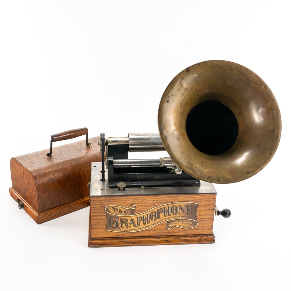 Columbia Type A Cylinder Phonograph w/Horn (1 of 16)