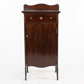 Oak Piano Roll/Sheet Music Cabinet