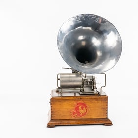 Pathe Girard System Verite Cyl Phonograph w/Horn