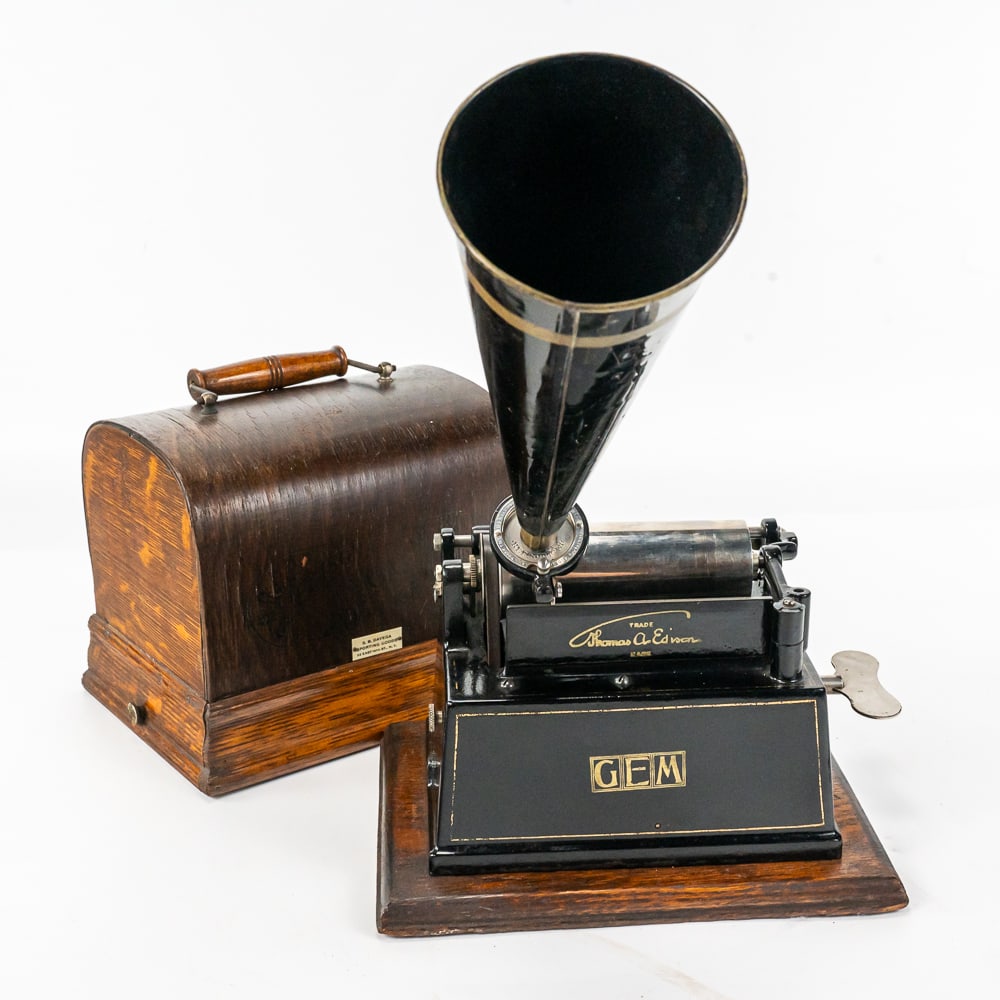 Edison Gem Model A Cylinder Phono w/Horn (1 of 18)