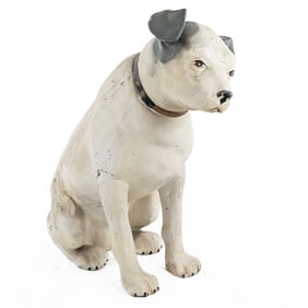 36" Tall Paper Mache RCA Nipper Dog Advertisement