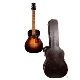 1930s Regal V Neck Acoustic Guitar w/Case