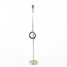 1950's Elvis Type Shure Microphone & Stand