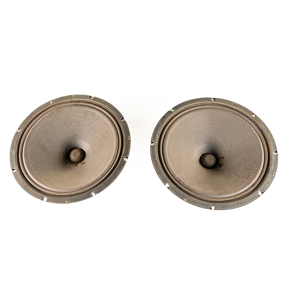 Pair 1961 Blonde Fender Bassman Speakers (1 of 10)