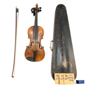 German Stradivarius Violin and Bow