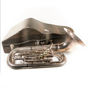 RARE 1940s Reynolds Contempora Tenor Tuba W/Case