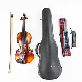 Adolph Adler Sr. Violin, Bow & Case