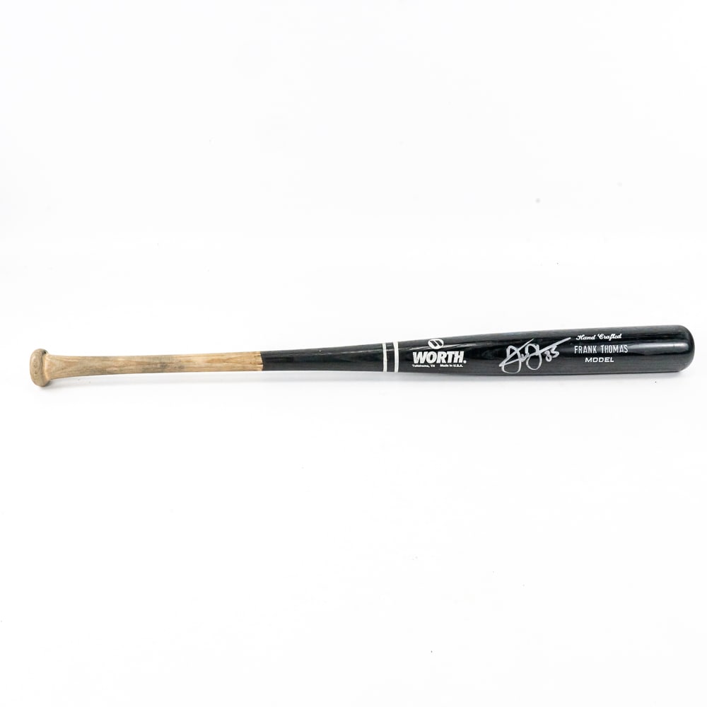 Frank Thomas Auto Game Used Worth Baseball Bat (1 of 11)