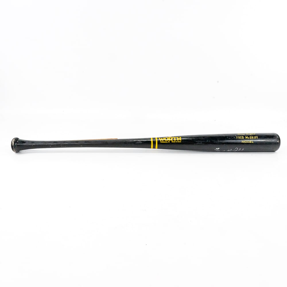 Fred McGriff Game Used Autographed Baseball Bat (1 of 15)
