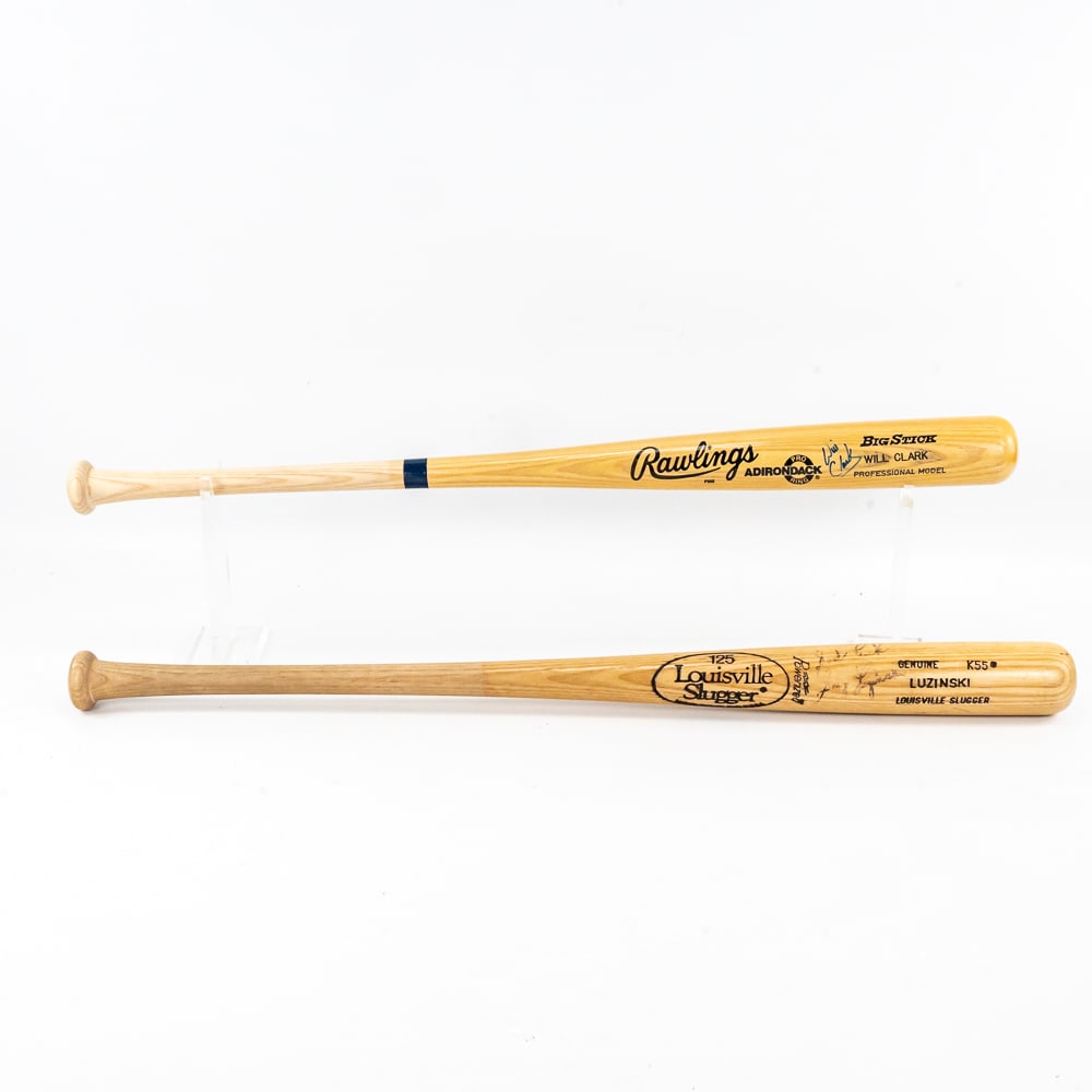 Will Clark & Greg Luzinski Autographed Bats (1 of 19)
