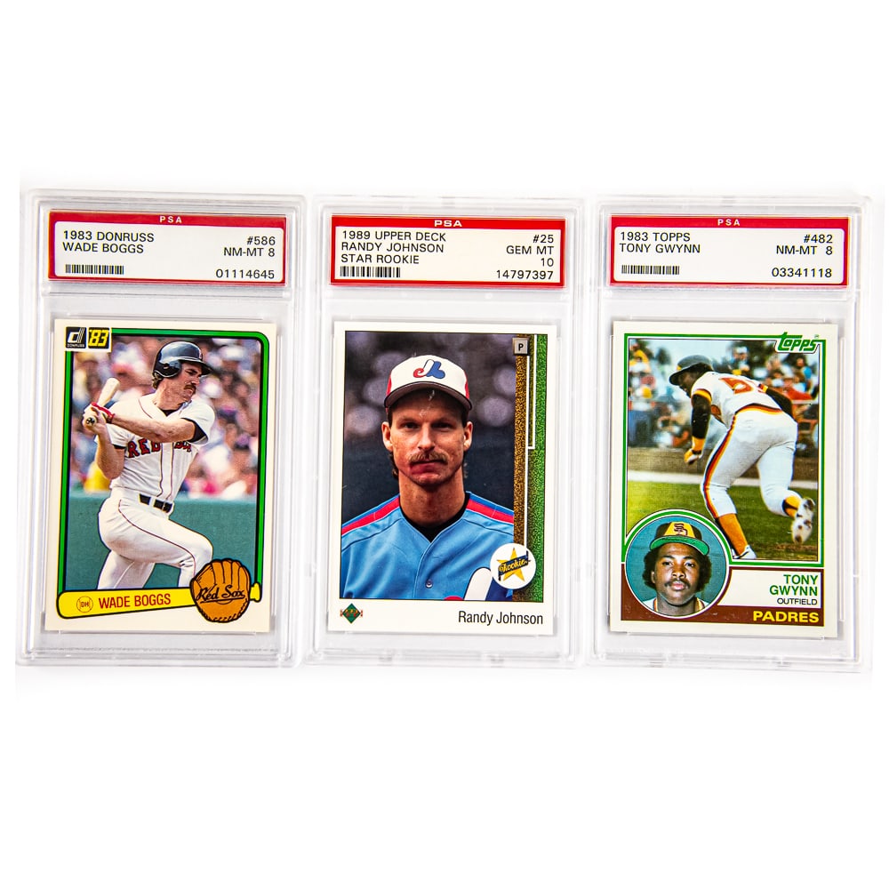 1989 UD Randy Johnson RC 10 1983 Boggs & Gwynn (1 of 2)