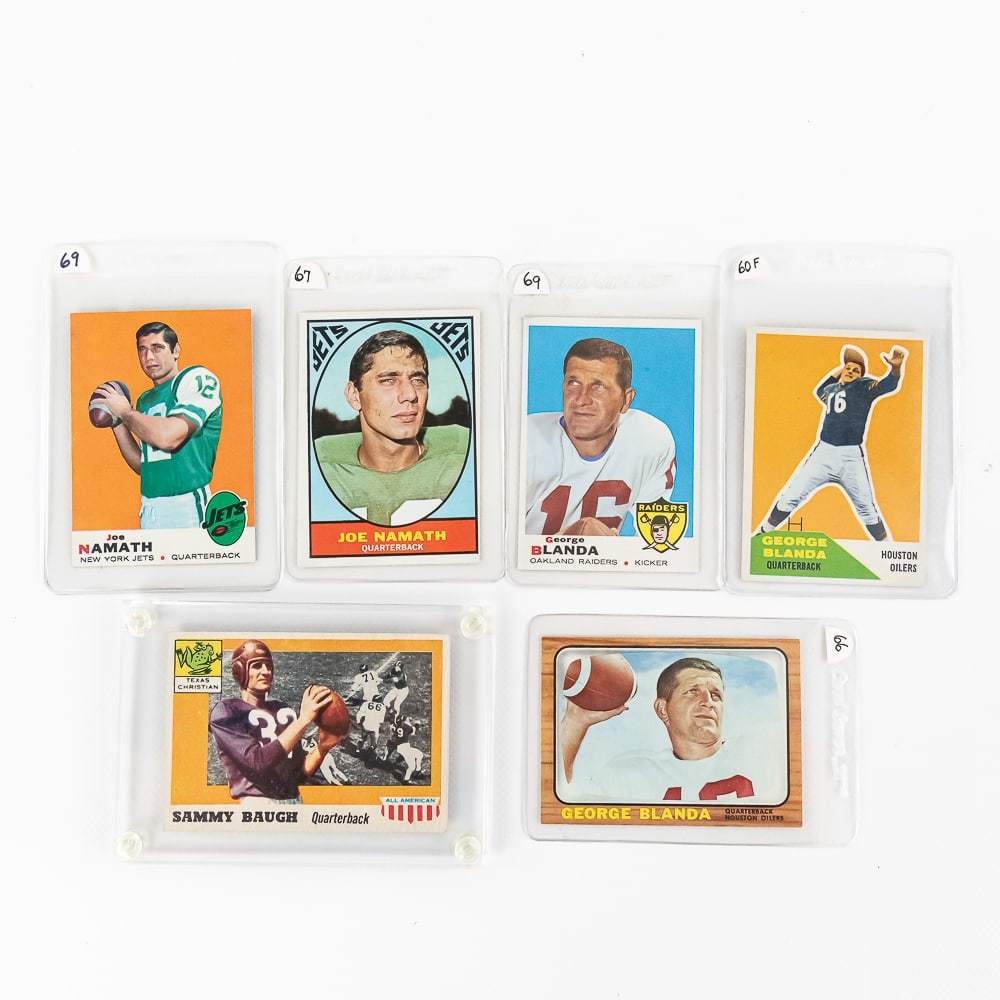 '55 All American Sammy Baugh Blanda Namath FB Card (1 of 7)