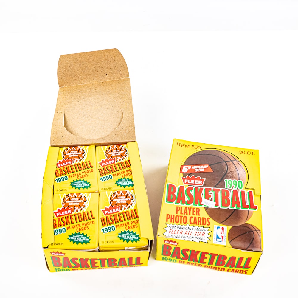 (2) 1990 Fleer NBA Basketball Card Wax Boxes (1 of 4)
