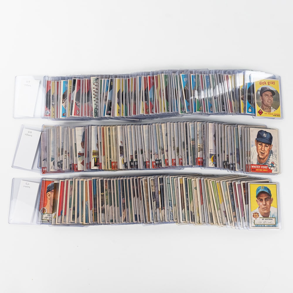 1952 1953 & 1959 Topps Baseball Common Better Card (1 of 10)