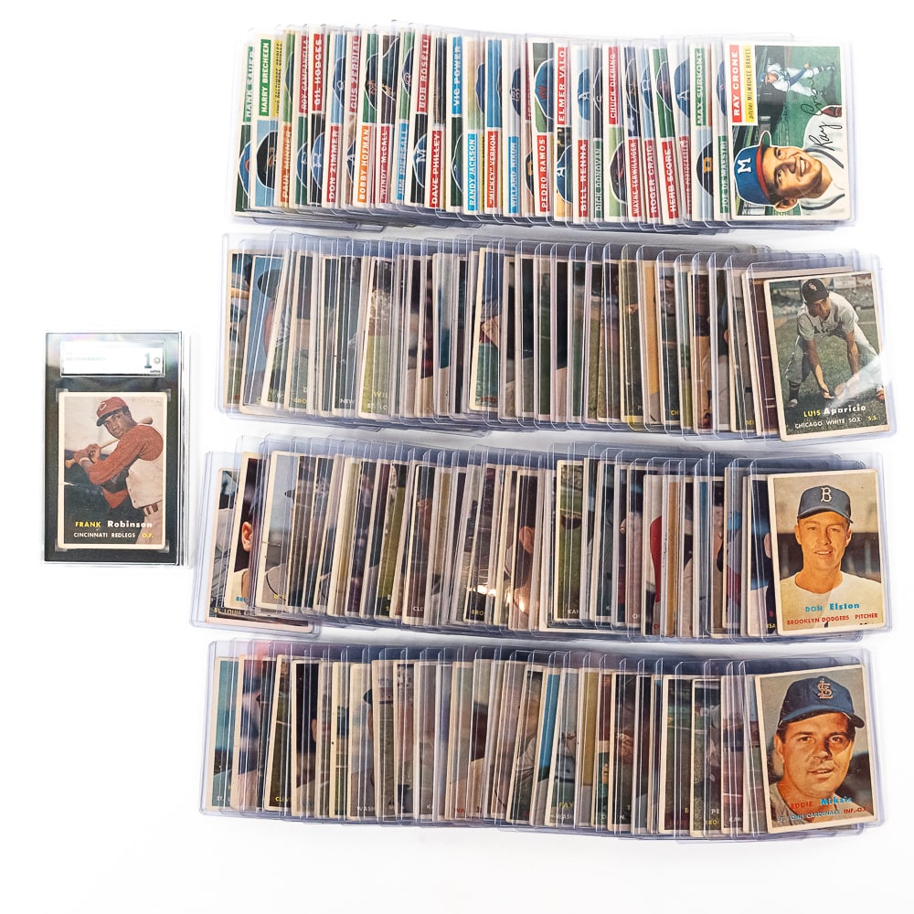 '57 Topps # 35 Frank Robinson SGC 1 & 56 57 Common (1 of 8)