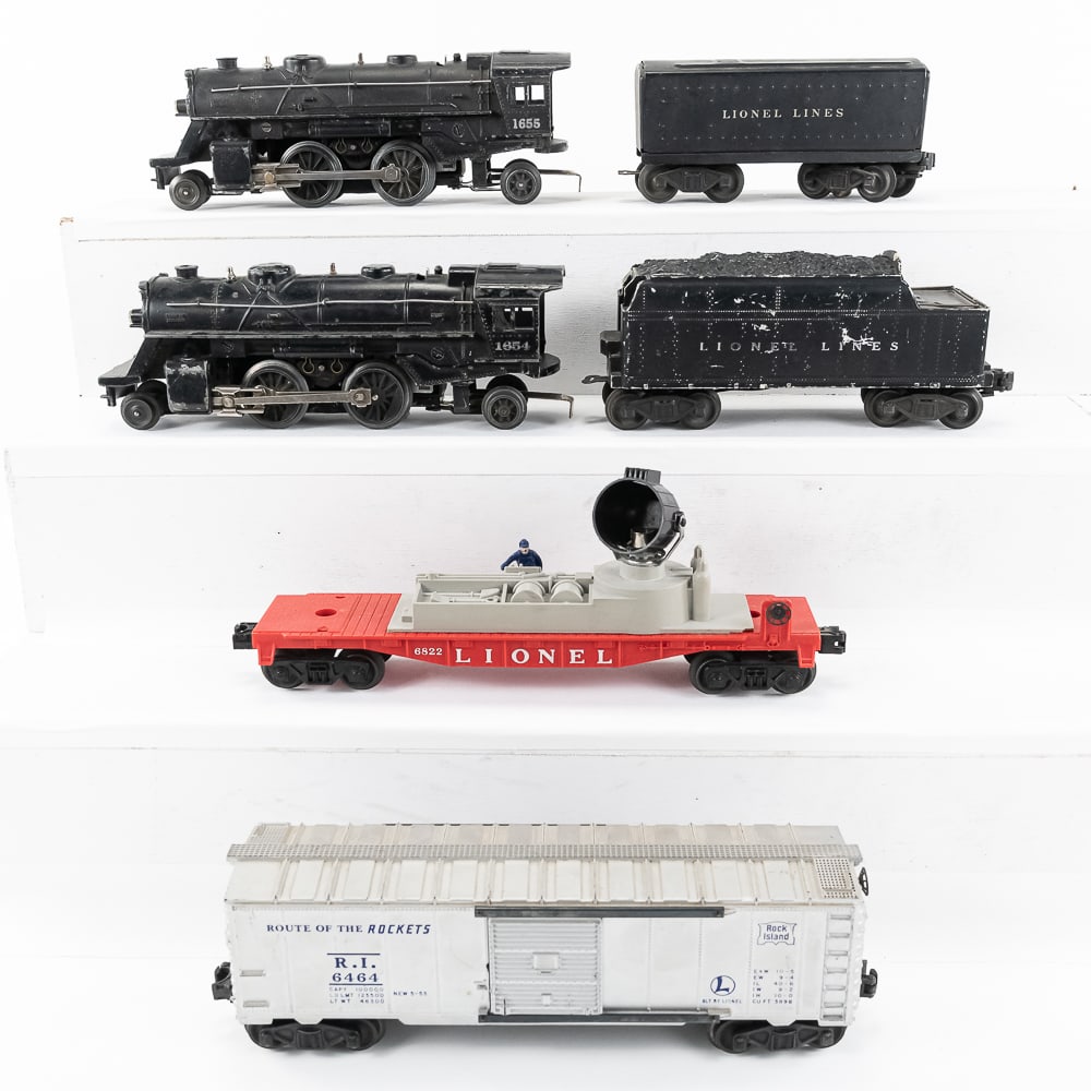 Lionel #1654 #1655 Engines w Tenders & #6464 Rock (1 of 20)