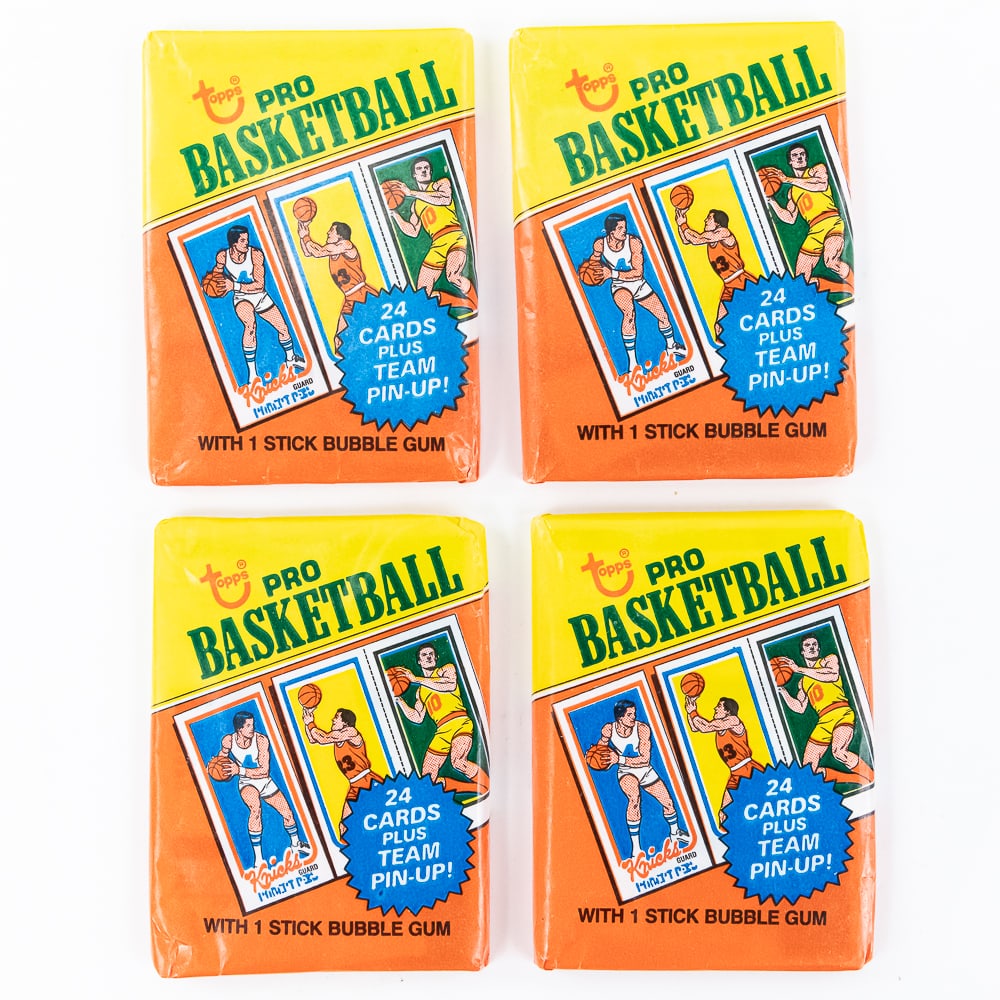 (4) Unopened 1980-1981 Topps Basketball Wax Packs (1 of 2)