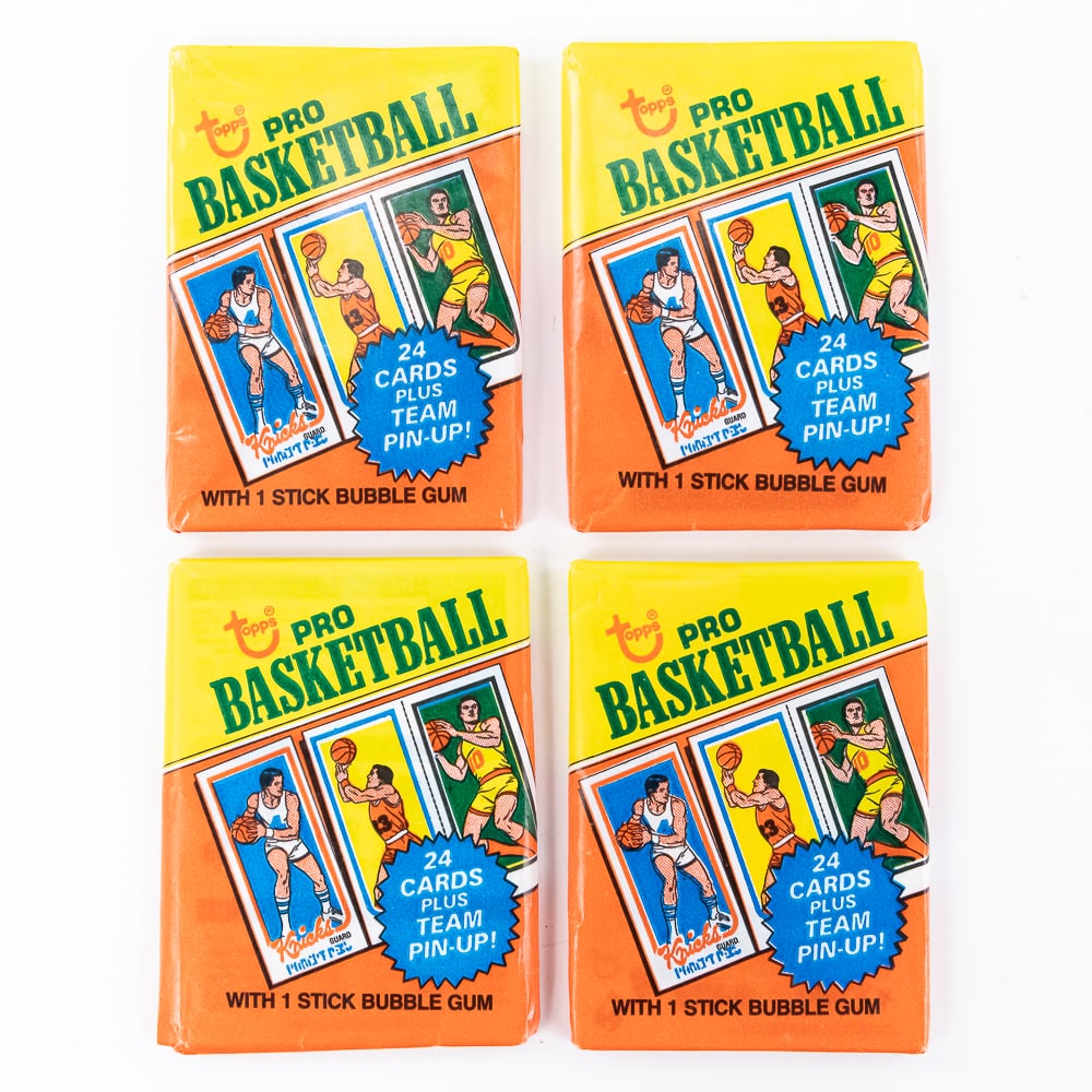 (4) Unopened 1980-1981 Topps Basketball Wax Packs (1 of 2)